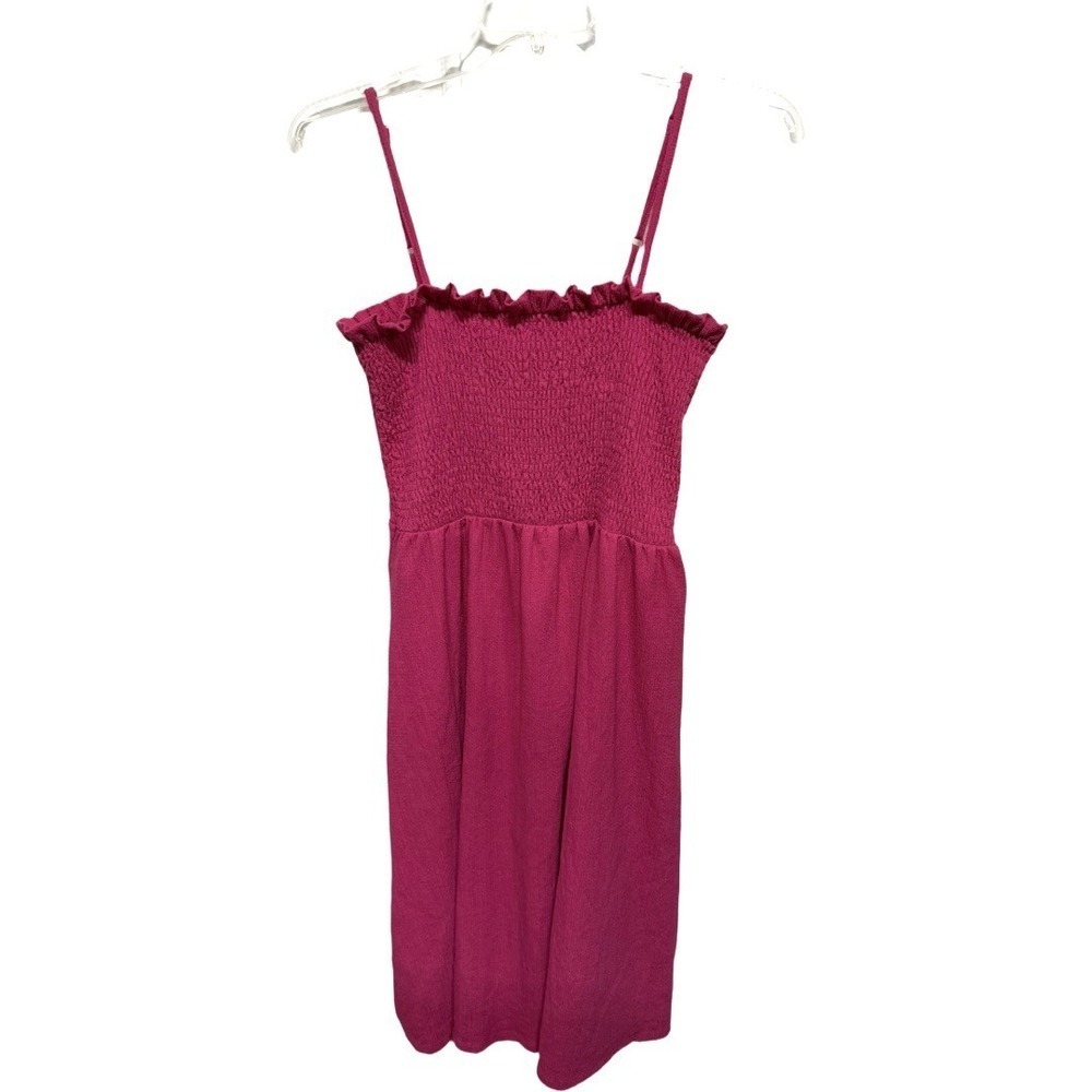 H&M Pink Ruched Pullover Tank Dress Size XL Y2K Style Beach Vibes Vacation Midi